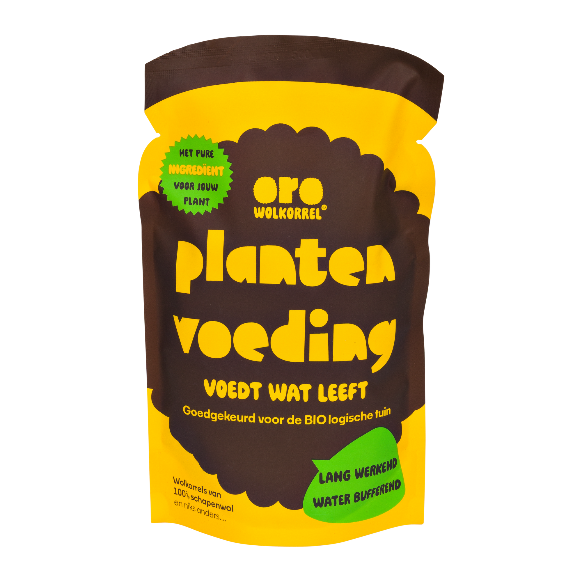 ORO wolkorrel 400 gram - organische plantenvoeding van schapenwol voor kamerplanten