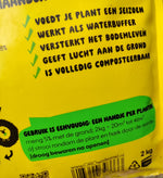 Moestuin bemesten met wolkorrels: een handje per plant of 5% door de grond, 2 kg voor 20 tot 40 m²